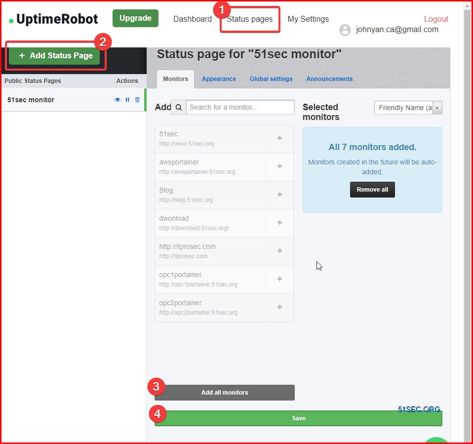 Github project: Uptime-status - Deploy UptimeRobot Monitoring Status Page into Heroku