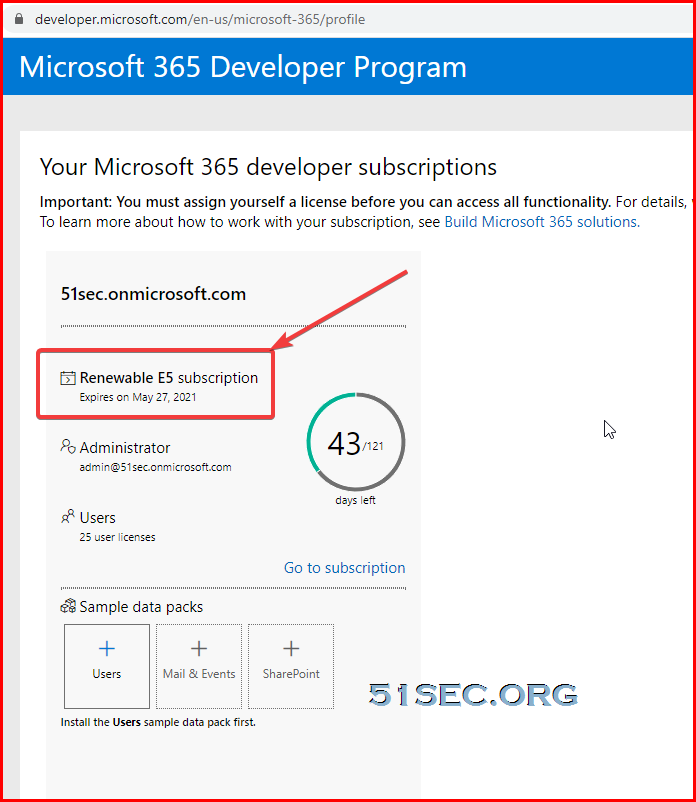 microsoft 365 subscription