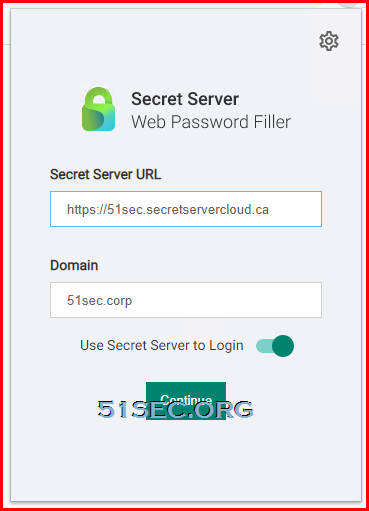 Thycotic Web Password Filler (WPF)