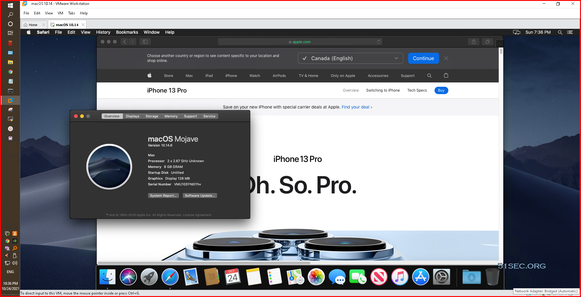 how to use mac os on windows 10 vmware workstation 15