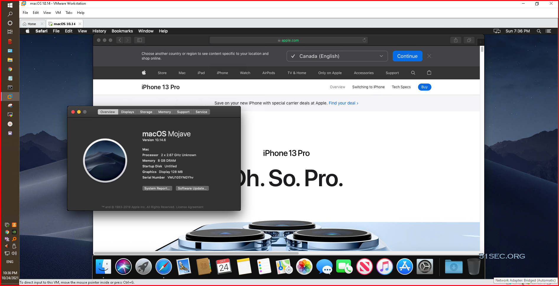 run mac os on vmware workstation 14 pro