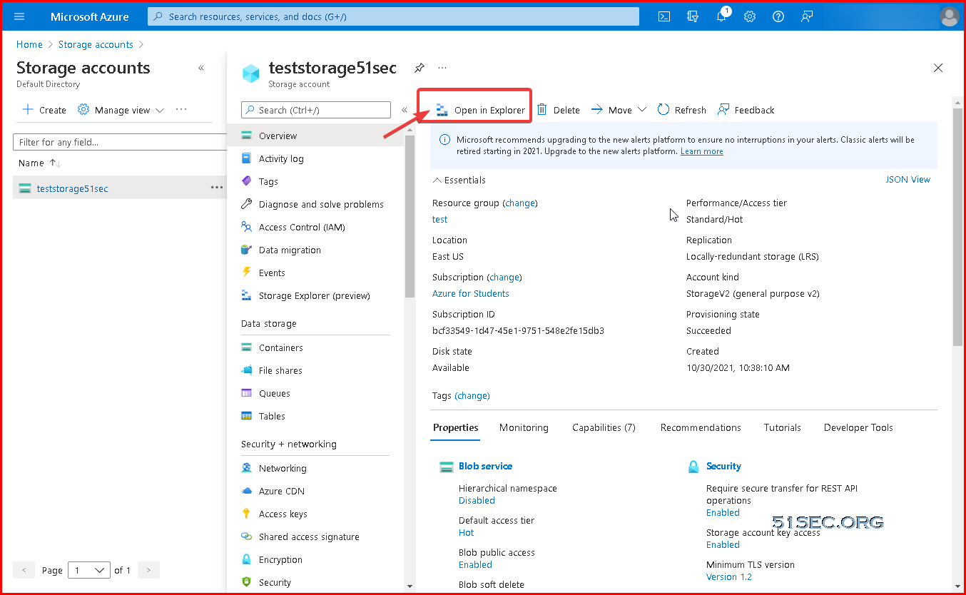 Azure Blob Container Storage Operation Notes