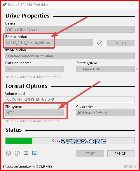 1- Download Windows 11 PRO 21H2 e Download RUFUS 3.17 para criar o pendrive  de boot 
